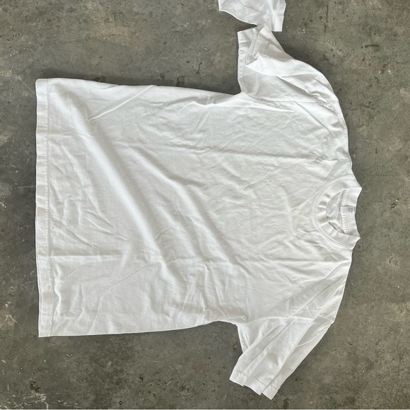 Los Angeles apparel white 6.5 ounce garment dye t shirt - Picture 3 of 3